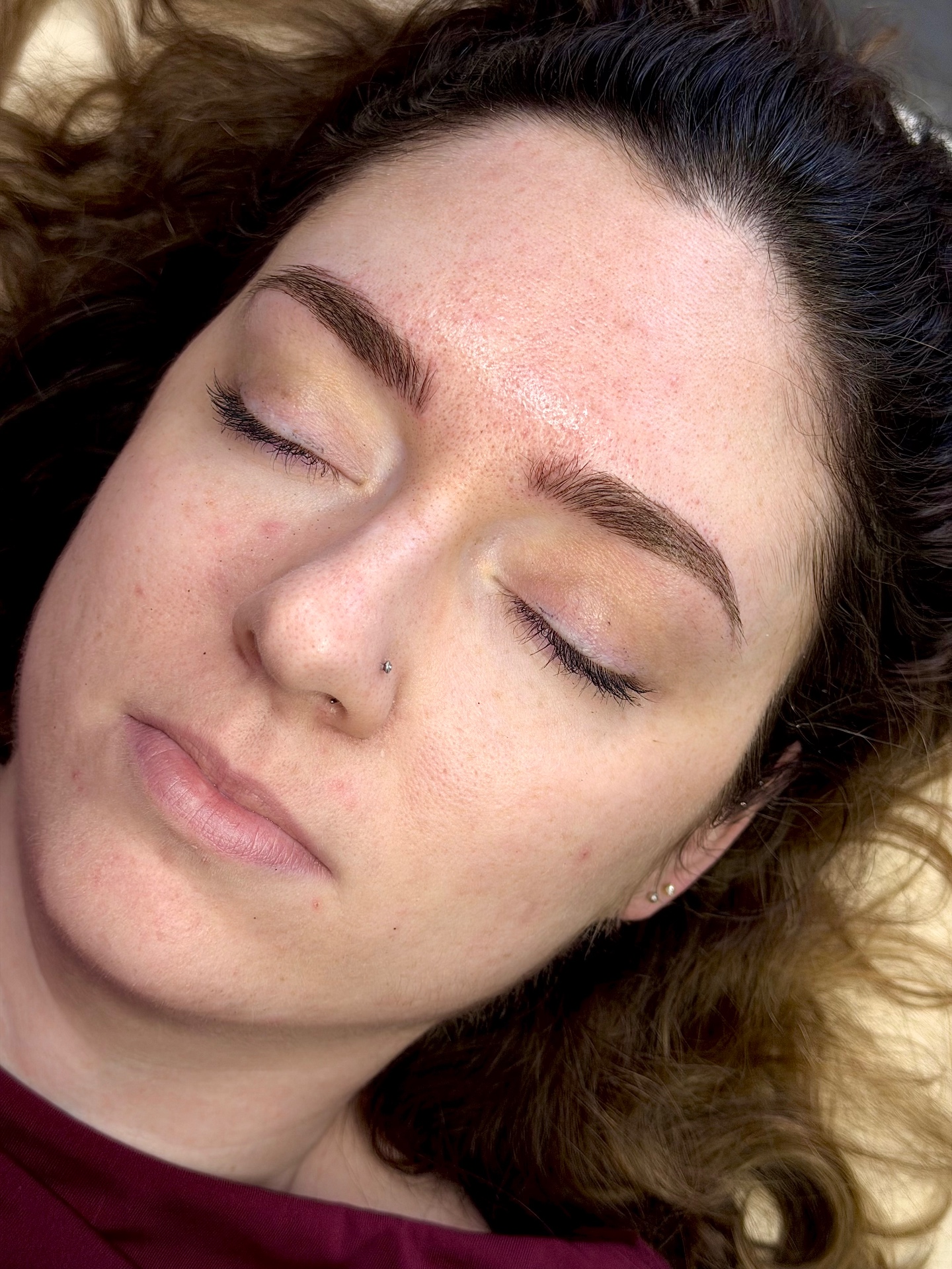 Annual colour boost refresh result on healed nano brows