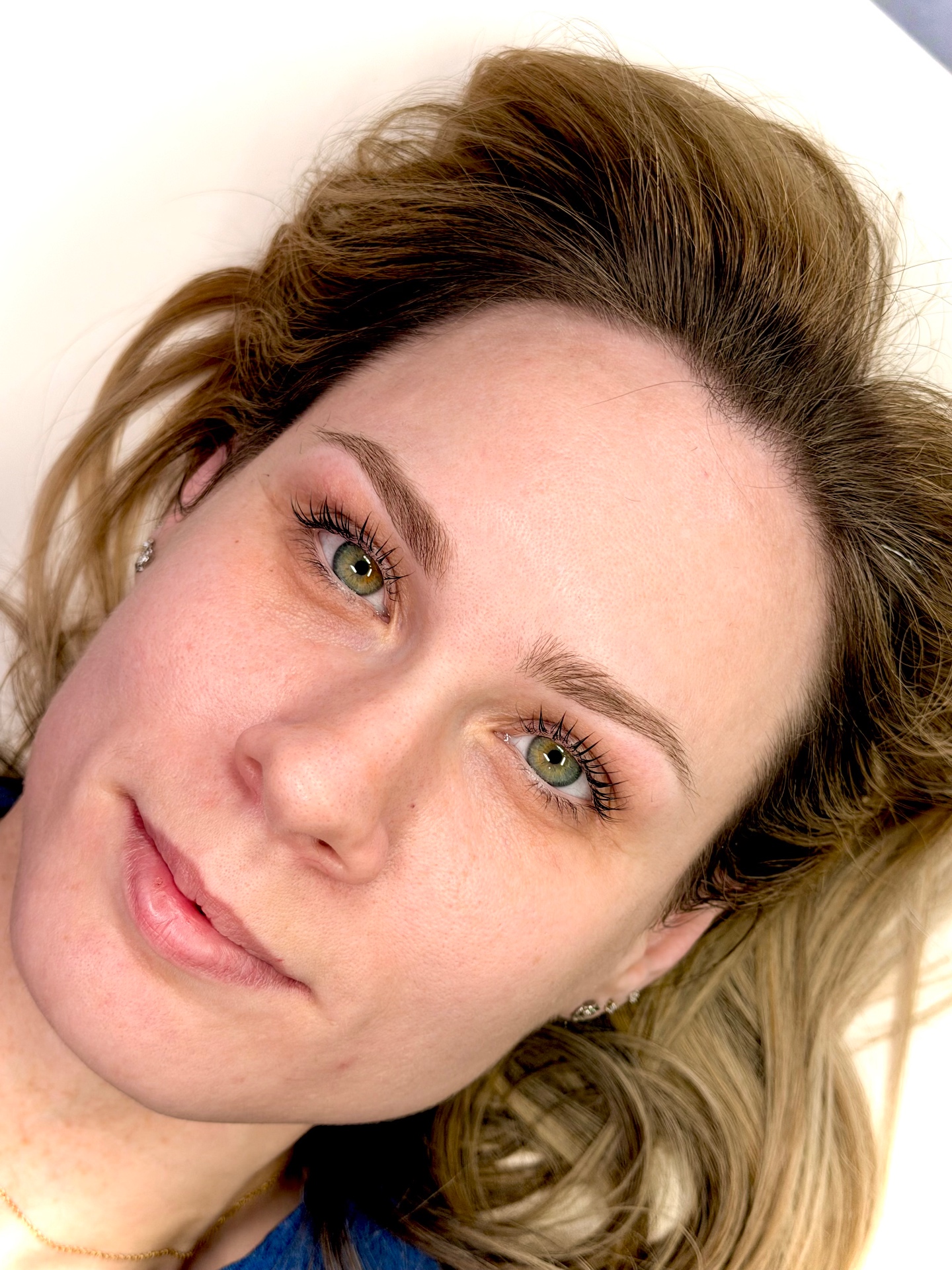 Finished Keratin Korean Fusion lash lift and tint result