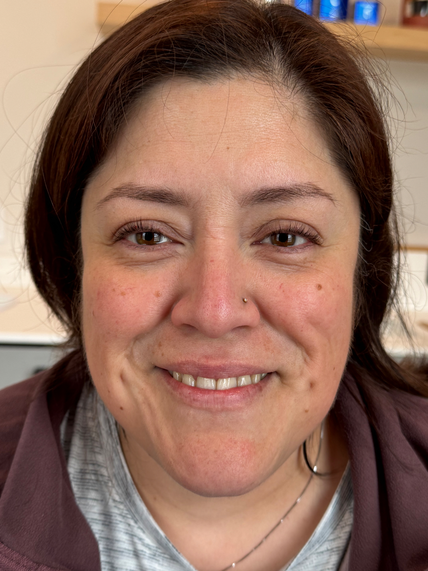 Client's healed nano brow result